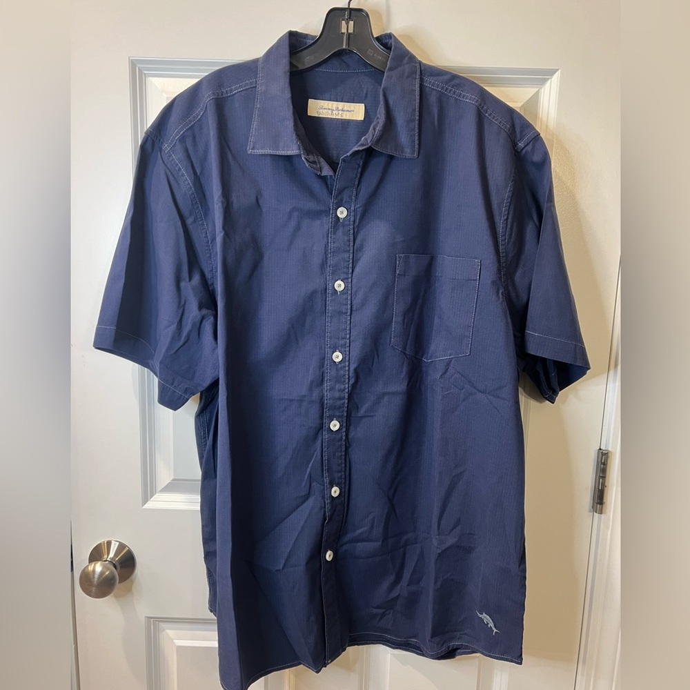 Tommy Bahama Deep Blue Casual Button Down Shirt